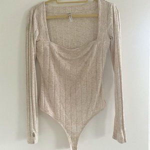 Free People square neck bodysuit